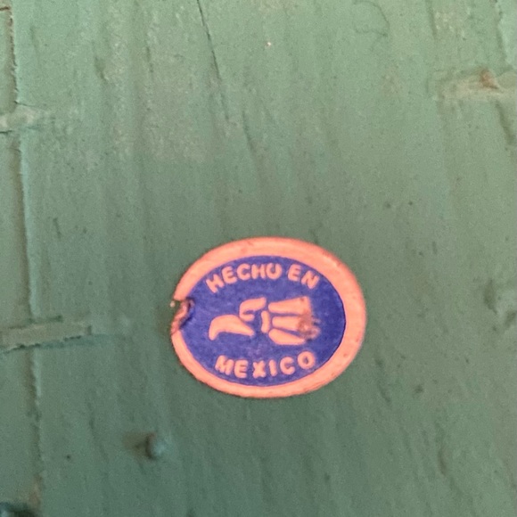 Made in Mexico Wood Cross With Colorful Pebbles - Picture 3 of 3